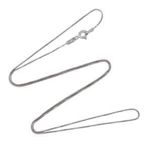 Vintage Italian Sterling Silver 925 | Cable Link Chain Necklace | 18"